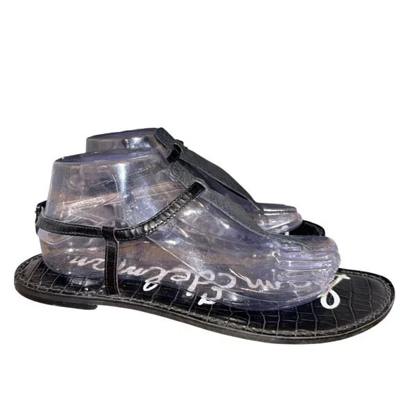 Sam Edelman Leather GIGI sandals Us size 11 Black - Picture 2 of 6